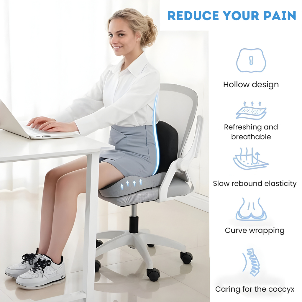 Memory Foam Seat Cushion for Tailbone Support