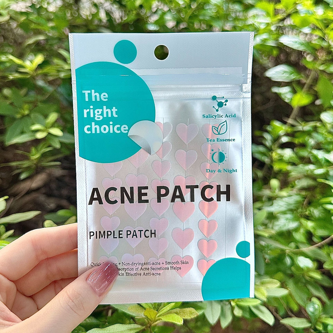 Heart-Shaped Acne Patches – Hydrocolloid Pimple Patch for Day & Night Use (36 Pieces)