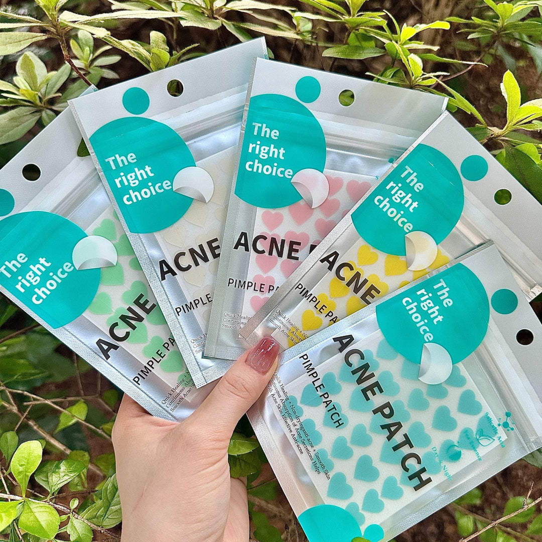 Heart-Shaped Acne Patches – Hydrocolloid Pimple Patch for Day & Night Use (36 Pieces)