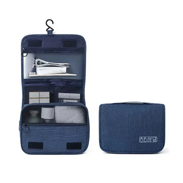 CompactWash Toiletry Bag – Foldable, Water-Resistant, Hanging
