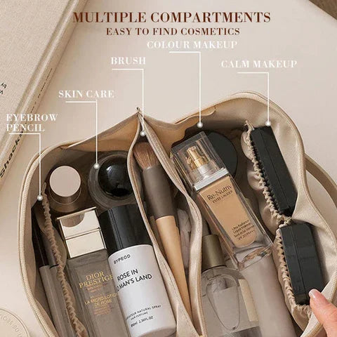 Luxurybag Elegant Toiletry Bag – Water-Resistante Make-uptas met Slimme Indeling – Compact & Stylish