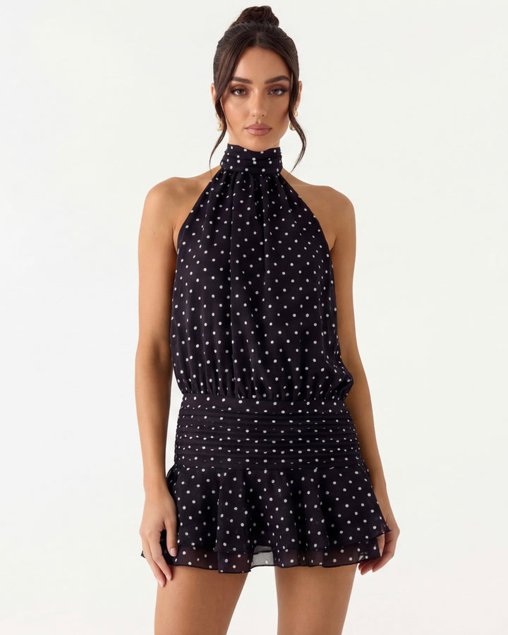 De Fashion Club- Flirt Alert Polka Mini